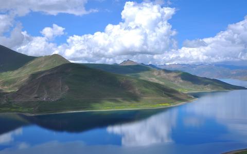 西藏羊卓雍措唯美风景