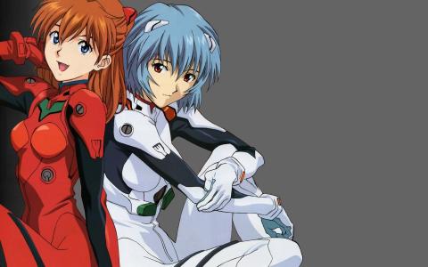 Asuka Langley Soryu和Rei Ayanami  - 新世纪福音战士