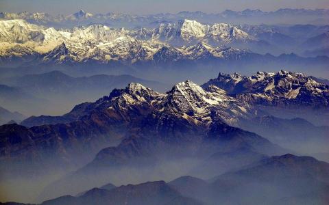 雄伟的喜马拉雅山风光美景