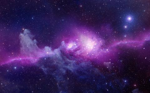 紫色的星系