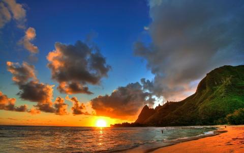 夏威夷的日落