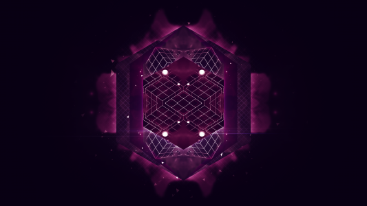 紫色六角形