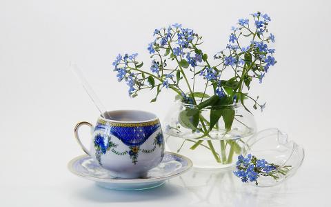茶和鲜花