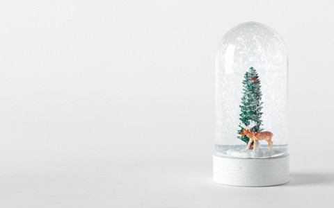 圣诞节雪花玻璃罩