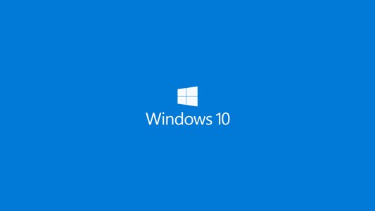 蓝色的Windows 10壁纸