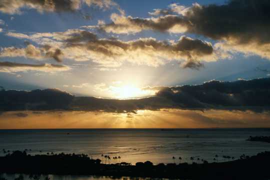 美国夏威夷檀香山风光图片