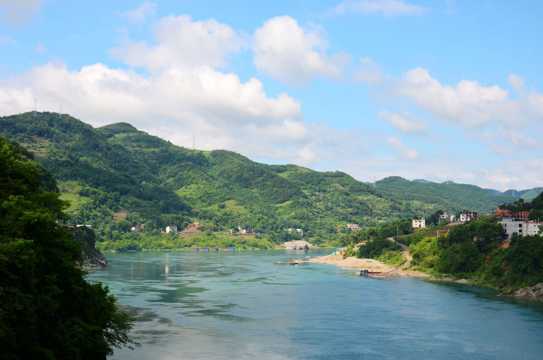 陕西汉江景致图片