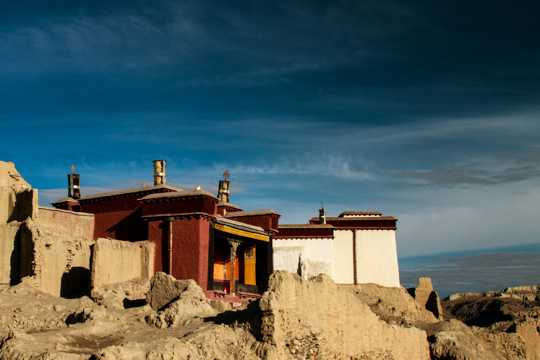 西藏古格王国遗址风光图片