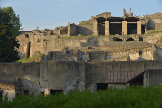 意大利庞贝古城遗址光景图片