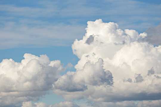 高空云彩云团图片