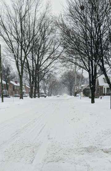 冬日街道雪景图片