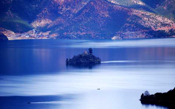 四川泸沽湖唯美景物图片