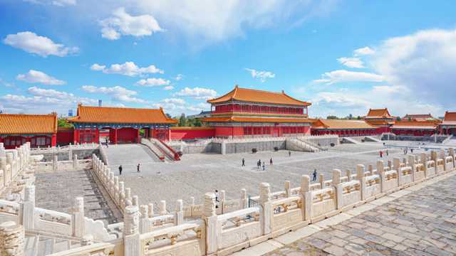 北京故宫博物院建筑光景图片