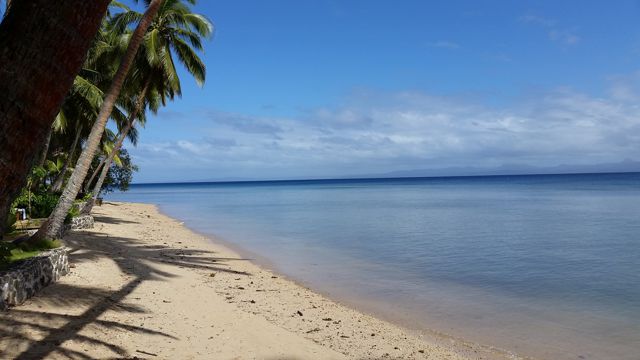 太平洋上的斐濟海岸風光圖片