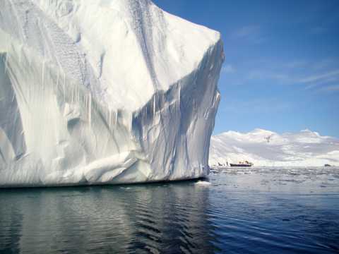南极冰川景色图片