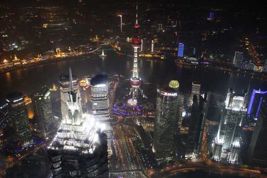 上海陆家嘴光景图片