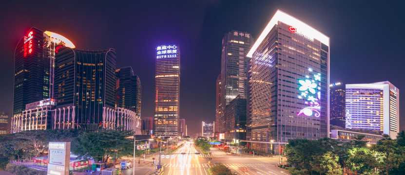 广东深圳的夜景图片